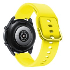 Ремешок Deexe Soft Silicone для  Samsung Galaxy Watch 3 (45mm) - Yellow