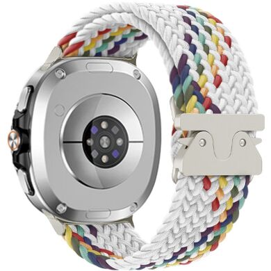 Ремешок Reframe Braided Strap для Samsung Galaxy Watch 8 (40/44mm) / 8 Classic - White / Rainbow