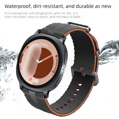 Ремешок Reframe Sport Linear для Samsung Galaxy Watch 8 (40/44mm) / 8 Classic - White / Orange