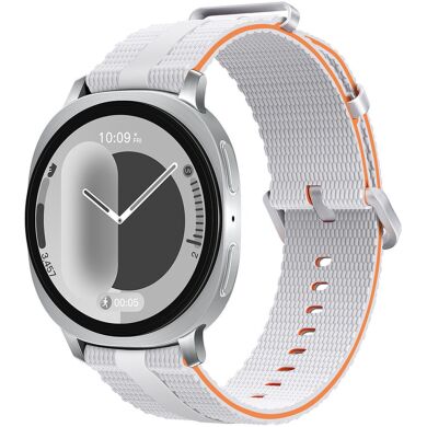 Ремешок Reframe Sport Linear для Samsung Galaxy Watch 8 (40/44mm) / 8 Classic - White / Orange