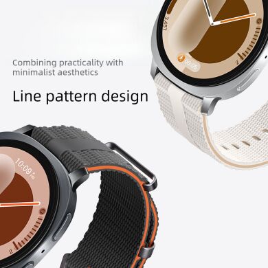 Ремешок Reframe Sport Linear для Samsung Galaxy Watch 8 (40/44mm) / 8 Classic - White / Orange