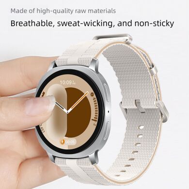 Ремешок Reframe Sport Linear для Samsung Galaxy Watch 8 (40/44mm) / 8 Classic - White / Orange