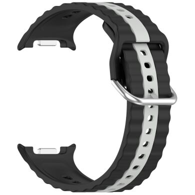 Ремешок Reframe Vertical Strip для Samsung Galaxy Watch 8 (40/44mm) / 8 Classic / Ultra (2025) - Black / Grey