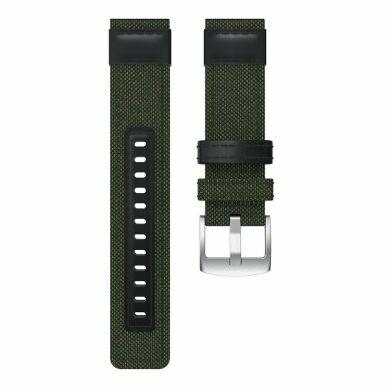 Ремешок UniCase Canvas Strap для Samsung Galaxy Watch 46mm / Watch 3 45mm / Gear S3 - Army Green