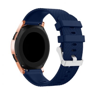 Ремешок UniCase Rhombus Texture для Samsung Galaxy Watch 42mm / Watch 3 41mm - Dark Blue