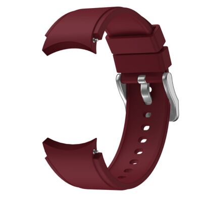 Ремешок UniCase Silicone Band для Samsung Galaxy Watch 4 Classic (46mm) / Watch 4 Classic (42mm) / Watch 4 (40mm) / Watch 4 (44mm) - Wine Red