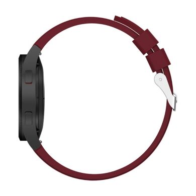 Ремешок UniCase Silicone Band для Samsung Galaxy Watch 4 Classic (46mm) / Watch 4 Classic (42mm) / Watch 4 (40mm) / Watch 4 (44mm) - Wine Red