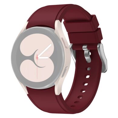 Ремінець UniCase Silicone Band для Samsung Galaxy Watch 4 Classic (46mm) / Watch 4 Classic (42mm) / Watch 4 (40mm) / Watch 4 (44mm) - Wine Red