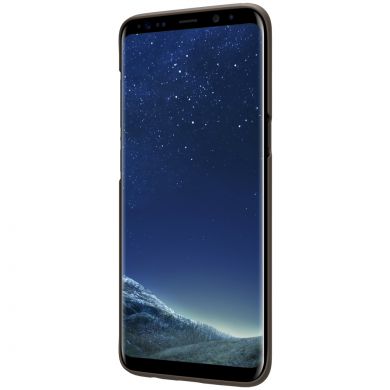 Пластиковый чехол NILLKIN Frosted Shield для Samsung Galaxy S8 Plus (G955) + пленка - Brown