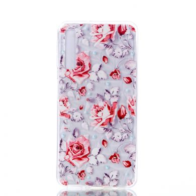 Силіконовий чохол UniCase 3D Diamond Pattern для Samsung Galaxy A7 2018 (A750) - Red Flower