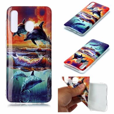 Силіконовий (TPU) чохол Deexe Life Style для Samsung Galaxy A20 (A205) / A30 (A305) - Dolphin