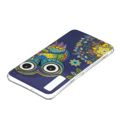 Силиконовый (TPU) чехол Deexe LumiCase для Samsung Galaxy A7 2018 (A750) - Owl Luminous TPU
