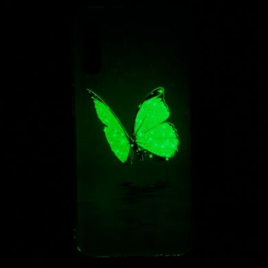 Силіконовий (TPU) чохол Deexe LumiCase для Samsung Galaxy A70 (A705) - Blue Butterfly