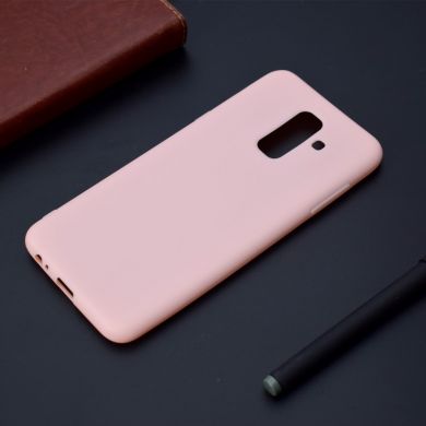 Силиконовый (TPU) чехол Deexe Matte Case для Samsung Galaxy A6+ 2018 (A605) - Pink