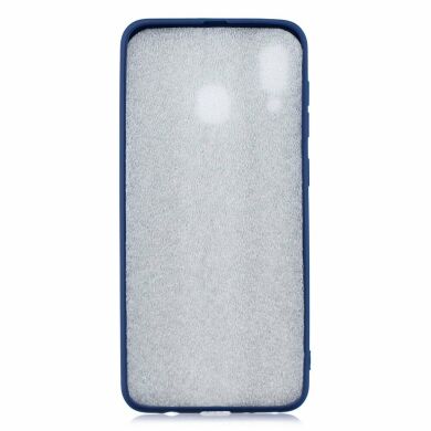 Силиконовый (TPU) чехол Deexe Matte Case для Samsung Galaxy M20 (M205) - Dark Blue