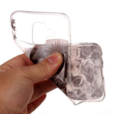 Силіконовий (TPU) чохол Deexe Pretty Glossy для Samsung Galaxy A6 2018 (A600), Flowered Skull