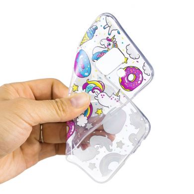 Силіконовий (TPU) чохол Deexe Pretty Glossy для Samsung Galaxy A6 2018 (A600) - Unicorn Pattern