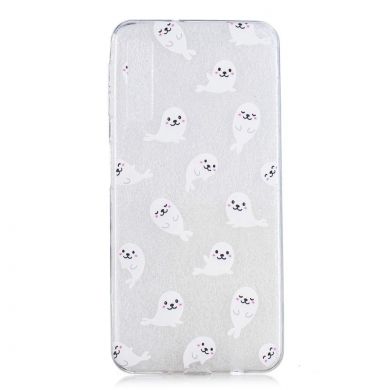 Силиконовый (TPU) чехол Deexe Pretty Glossy для Samsung Galaxy A7 2018 (A750) - Sea Lion