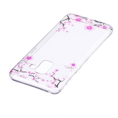 Силиконовый (TPU) чехол Deexe Pretty Glossy для Samsung Galaxy A8 (A530) - Vivid Flowers