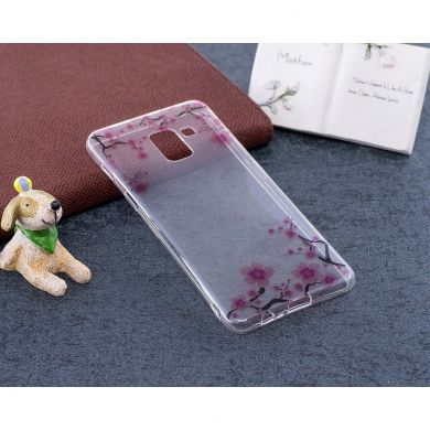 Силиконовый (TPU) чехол Deexe Pretty Glossy для Samsung Galaxy A8 (A530) - Vivid Flowers