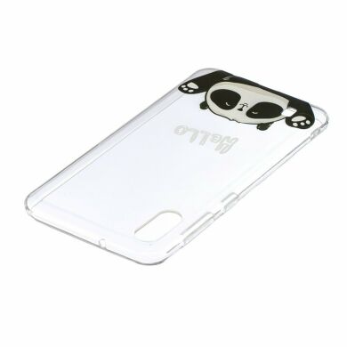 Силіконовий (TPU) чохол Deexe Pretty Glossy для Samsung Galaxy M10 (M105) - Cute Panda