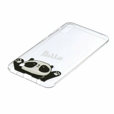 Силіконовий (TPU) чохол Deexe Pretty Glossy для Samsung Galaxy M10 (M105) - Cute Panda