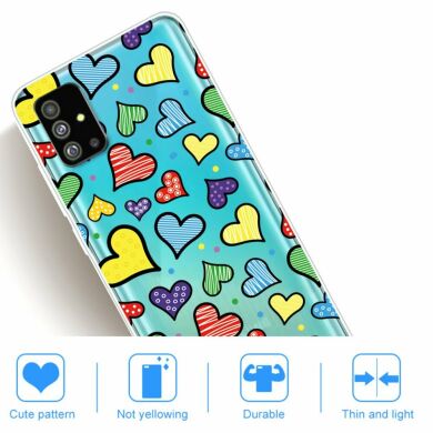 Силиконовый (TPU) чехол Deexe Pretty Glossy для Samsung Galaxy S20 Plus (G985) - Love Hearts