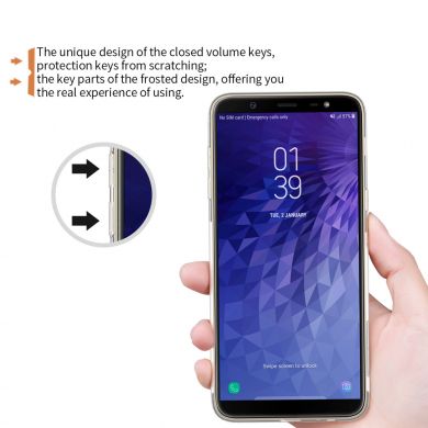 Силіконовий (TPU) чохол NILLKIN Nature для Samsung Galaxy J8 2018 (J810) - Grey