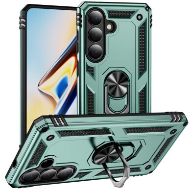 Захисний чохол Deexe Armor Case для Samsung Galaxy S26 - Blackish Green