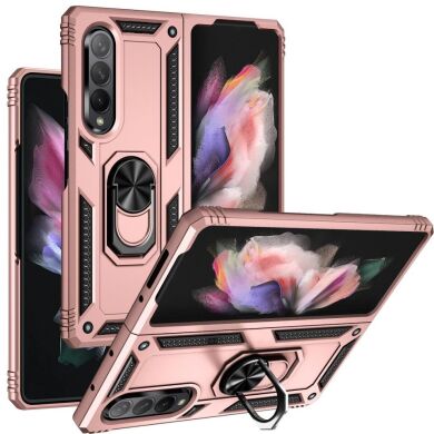 Защитный чехол Deexe Armor Case (FF) для Samsung Galaxy Fold 3 - Rose Gold