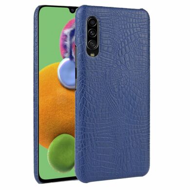 Защитный чехол Deexe Croco Style для Samsung Galaxy A70s (A707) - Blue