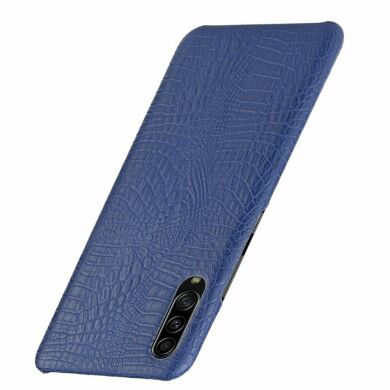 Защитный чехол Deexe Croco Style для Samsung Galaxy A70s (A707) - Blue