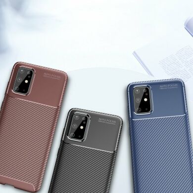 Защитный чехол Deexe Fusion для Samsung Galaxy S20 Plus (G985) - Brown