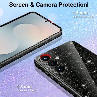 Захисний чохол Deexe Glitter Case with MagSafe для Samsung Galaxy S25 (S931) / Galaxy S24 (S921) - Pink