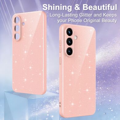 Захисний чохол Deexe Glitter Case with MagSafe для Samsung Galaxy S25 (S931) / Galaxy S24 (S921) - Pink