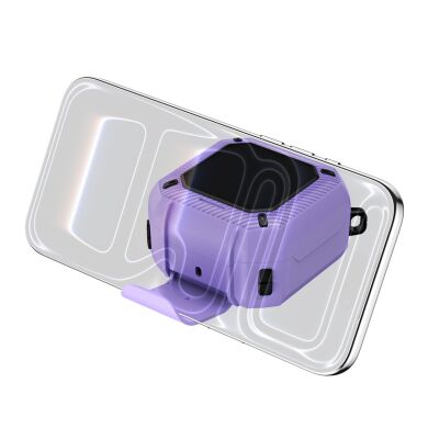 Защитный чехол Deexe Orbit Shield для Samsung Galaxy Buds 4 / Buds 4 Pro - Black / Purple