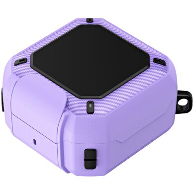 Защитный чехол Deexe Orbit Shield для Samsung Galaxy Buds 4 / Buds 4 Pro - Black / Purple
