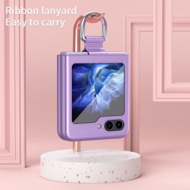 Защитный чехол Deexe Ring Case для Samsung Galaxy Flip 5 - Sapphire