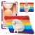 Защитный чехол Deexe Rotation Hybrid для Samsung Galaxy Tab A11 Plus (X230/236) - Colorful / Red