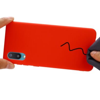Захисний чохол Deexe Silicone Case для Samsung Galaxy A02 (A022) - Red