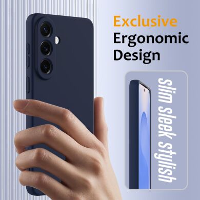 Защитный чехол Deexe Silicone Case with MagSafe для Samsung Galaxy A57 (A576) - Black