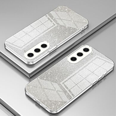 Захисний чохол Deexe Sparkles Cover для Samsung Galaxy S23 (S911) - Transparent