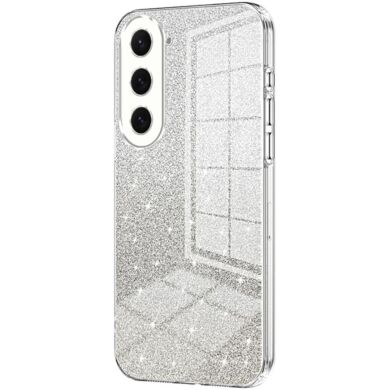 Защитный чехол Deexe Sparkles Cover для Samsung Galaxy S23 (S911) - Transparent