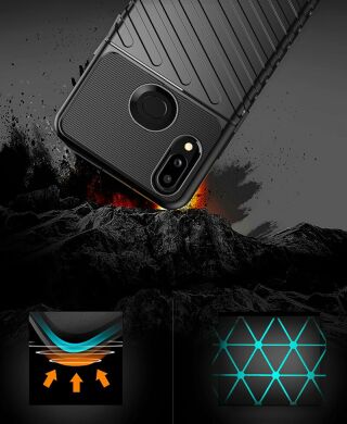 Защитный чехол Deexe Thunder Series для Samsung Galaxy A10s (A107) - Green