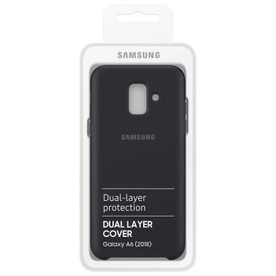 Захисний чохол Dual Layer Cover для Samsung Galaxy A6 2018 (A600), Черный