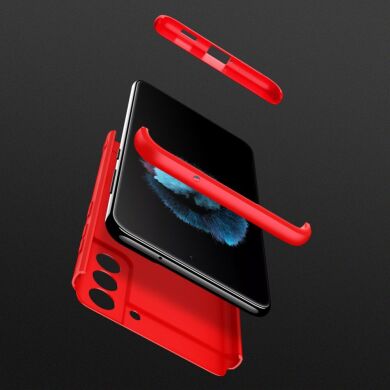 Защитный чехол GKK Double Dip Case для Samsung Galaxy S21 FE (G990) - Black / Red