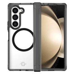 Защитный чехол ItSkins Hybrid R Hinge with MagSafe для Samsung Galaxy Fold 6 (SGQ6-HIMCL-BKTR) - Clear Smoke