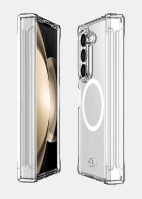 Защитный чехол ItSkins Hybrid R Hinge with MagSafe для Samsung Galaxy Fold 6 (SGQ6-HIMCL-BKTR) - Clear Smoke