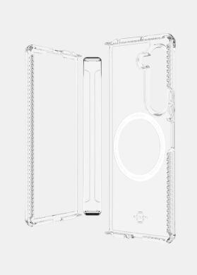 Защитный чехол ItSkins Hybrid R Hinge with MagSafe для Samsung Galaxy Fold 6 (SGQ6-HIMCL-BKTR) - Clear Smoke