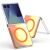 Защитный чехол Reframe ChromaGlow для Samsung Galaxy Flip 8 / Flip 7 - Orange